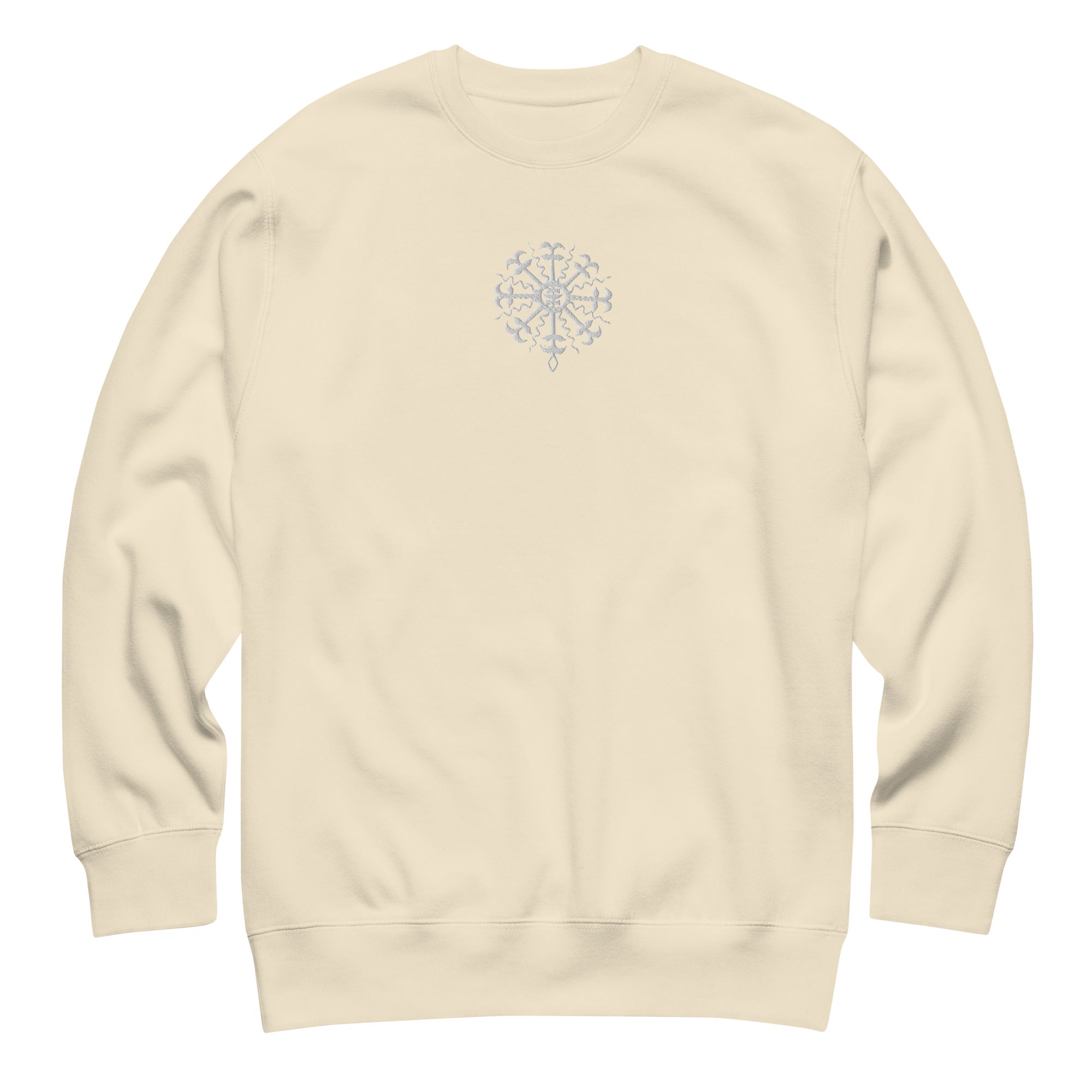 Baltų saulė džemperis